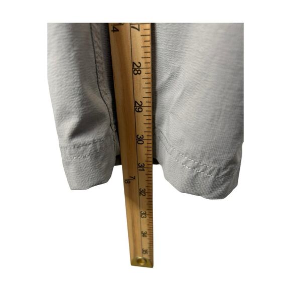 Duluth Trading Co Womens Size S x 31 Grey 40 Grit Flex Twill Bib Overalls Garden - Picture 9 of 11